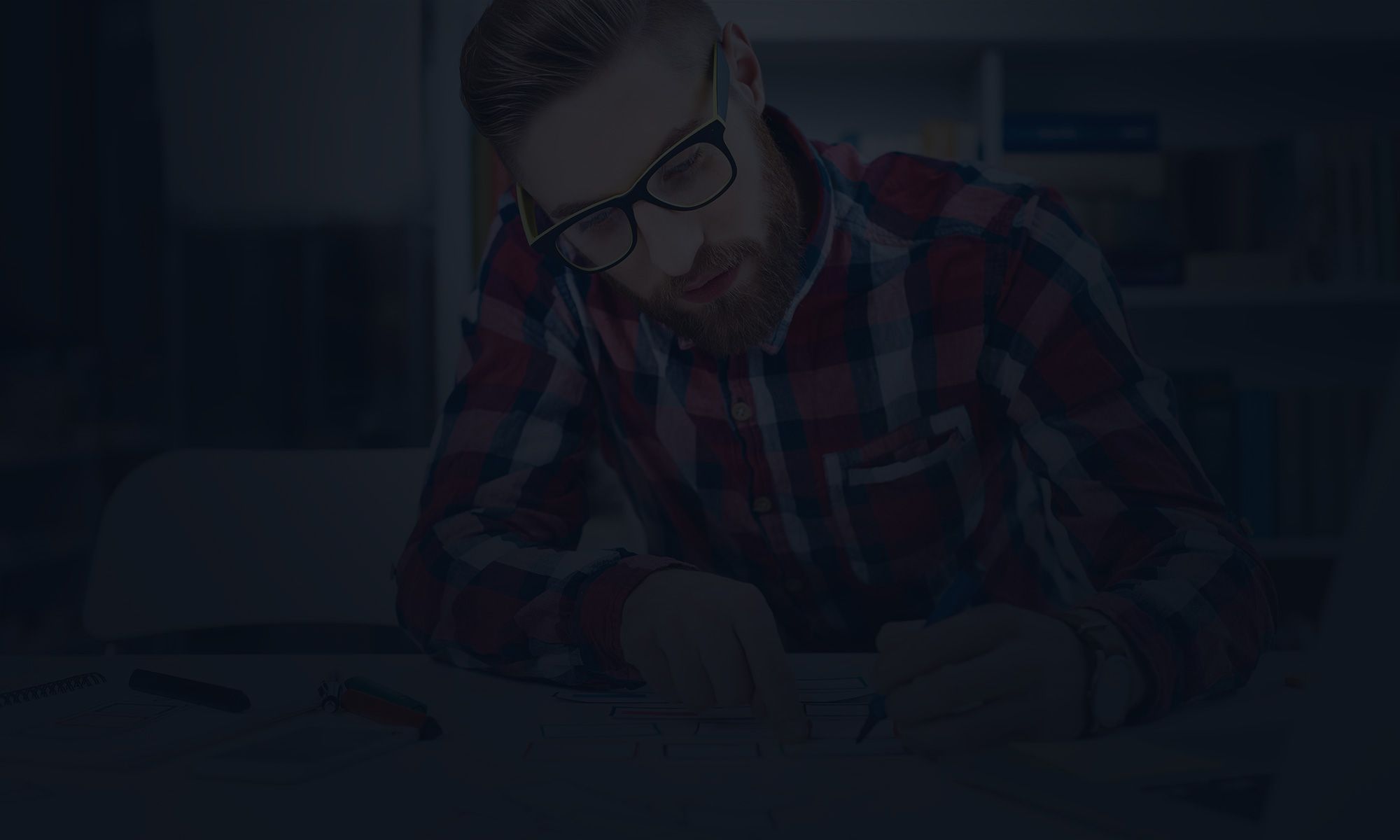 Pole barn building at dusk
